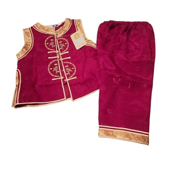 Nwt Kids Lunar New Year Outfit Size 4 - Picture 1 of 4